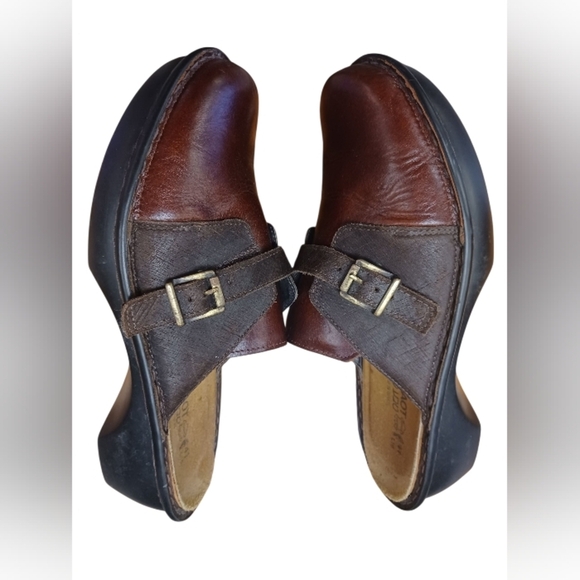 Naot Dark Red Avignon Leather Loafers/ Mules EUC Size 41 - Picture 2 of 6